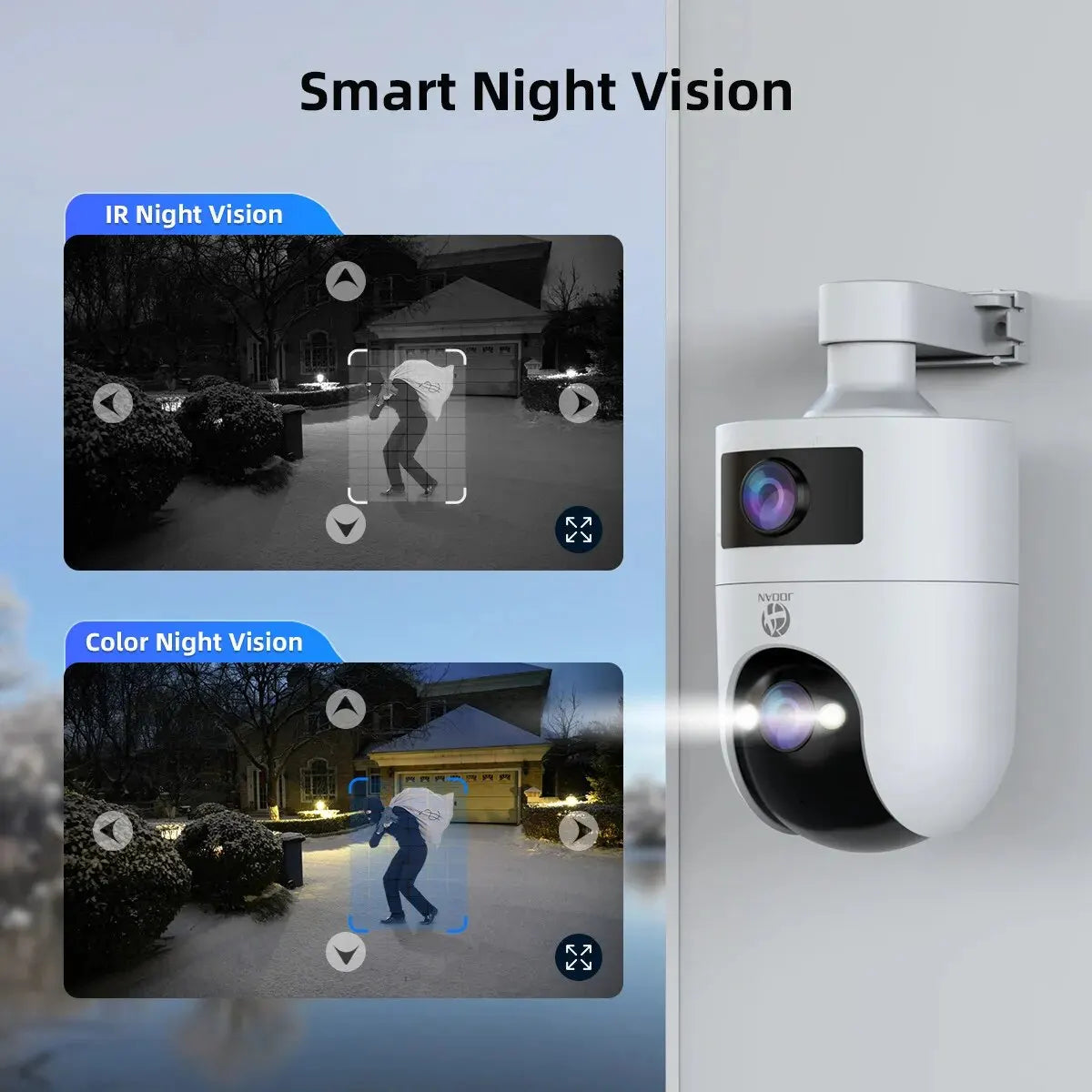 4K PTZ IP Camera Outdoor Waterproof Dual Lens 5G Wifi Security Camera Auto Tracking Video Surveillance Camera Baby Monitor
